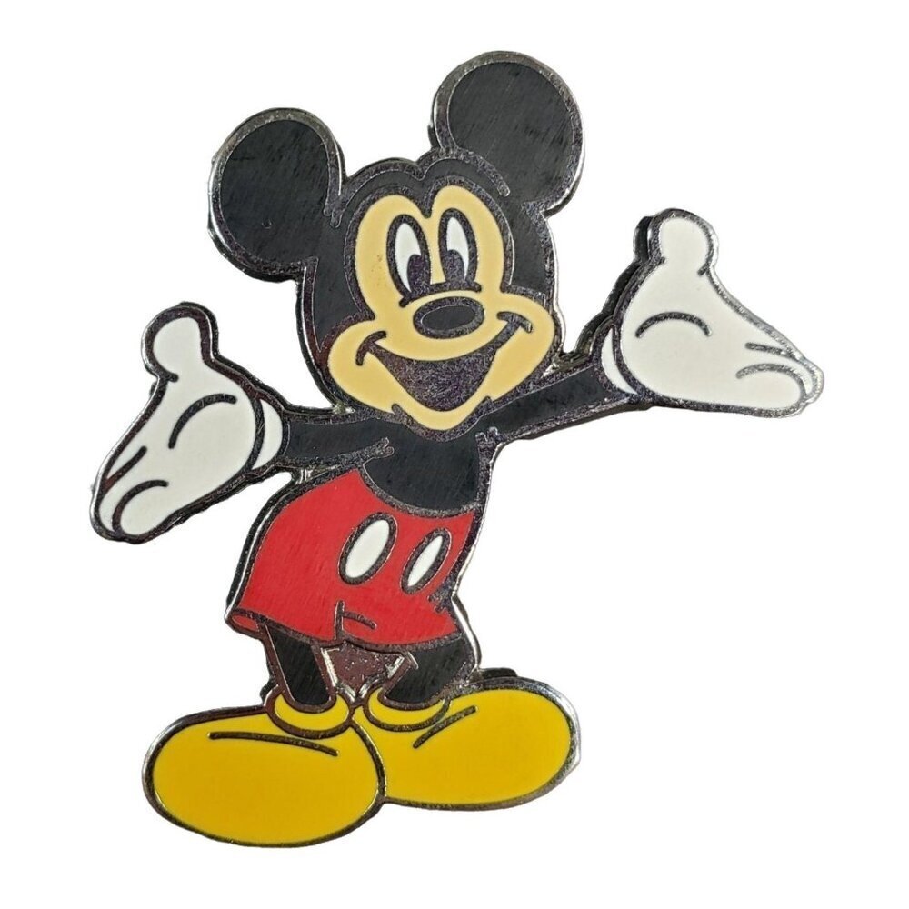 Disney Mickey Mouse Trading Pin Welcome Gloves Brooch Lapel Pin Jewelry Badge